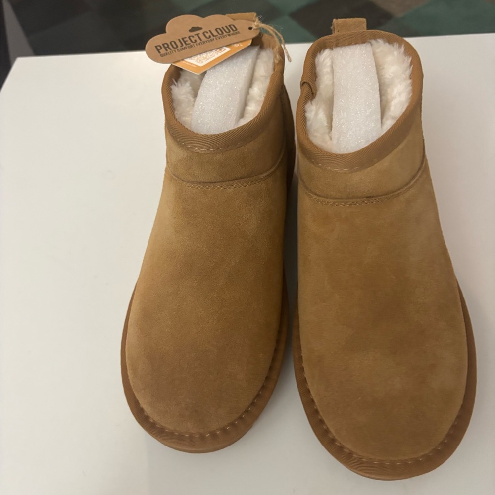 Project Cloud 100% Genuine Suede Winter Boots for Women 7 - Picture 3 of 4